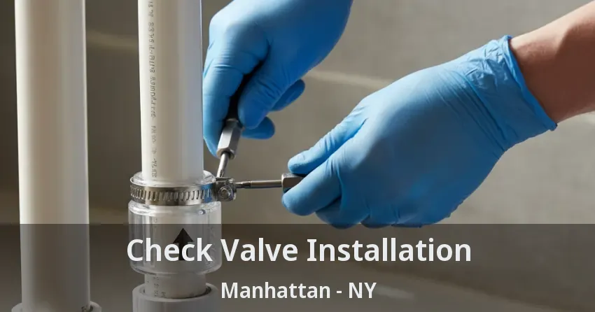 Check Valve Installation Manhattan - NY